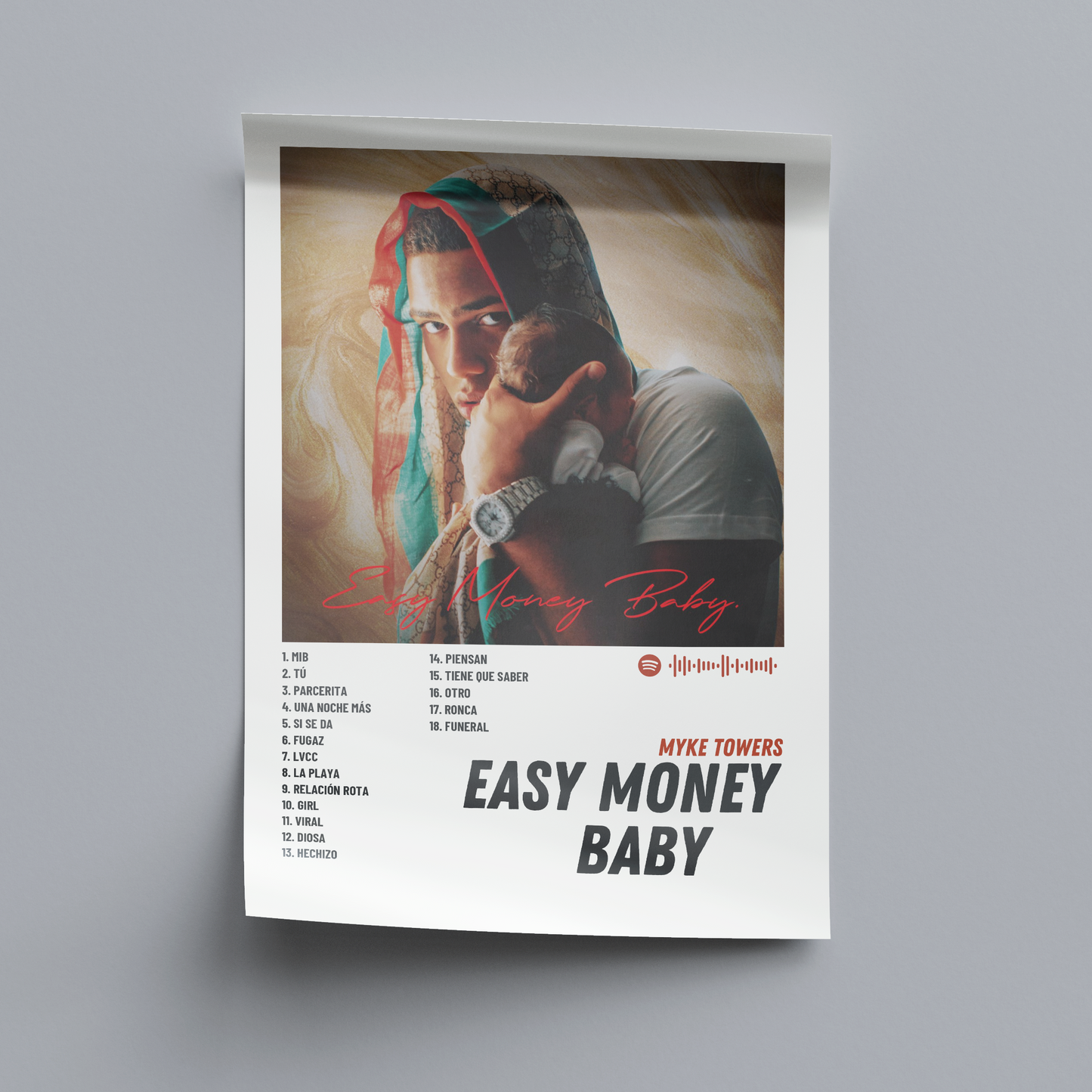 Póster Myke Towers │ Easy Money Baby